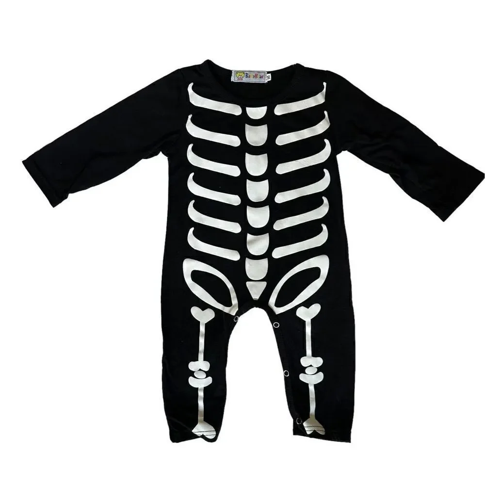 Toddler Skeleton Romper, Sz:95/2T